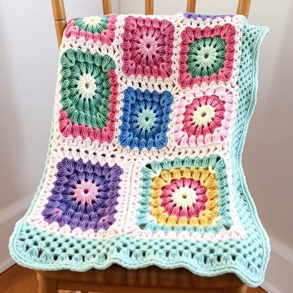 Granny square blanket